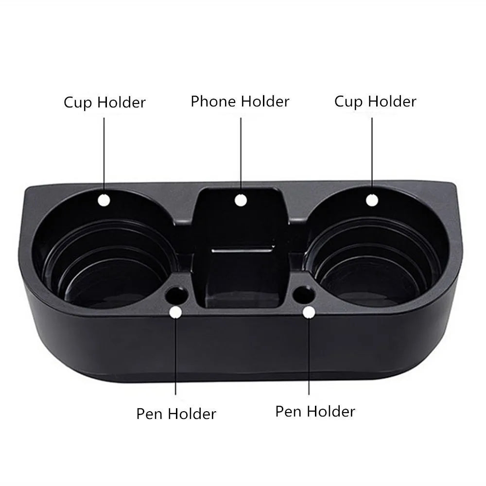 CarSun C6132 Plastic Drink Holder, for Car Accessories - Black