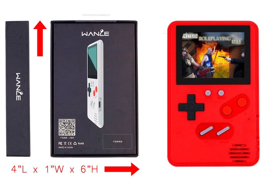شاشة Wanle عالية الدقة 500 في 1 وحدة تحكم للألعاب