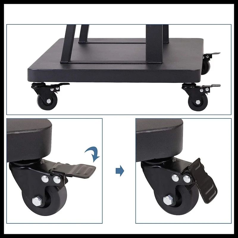 Floor trolley stand for 60 to 150 inch LCD TV
