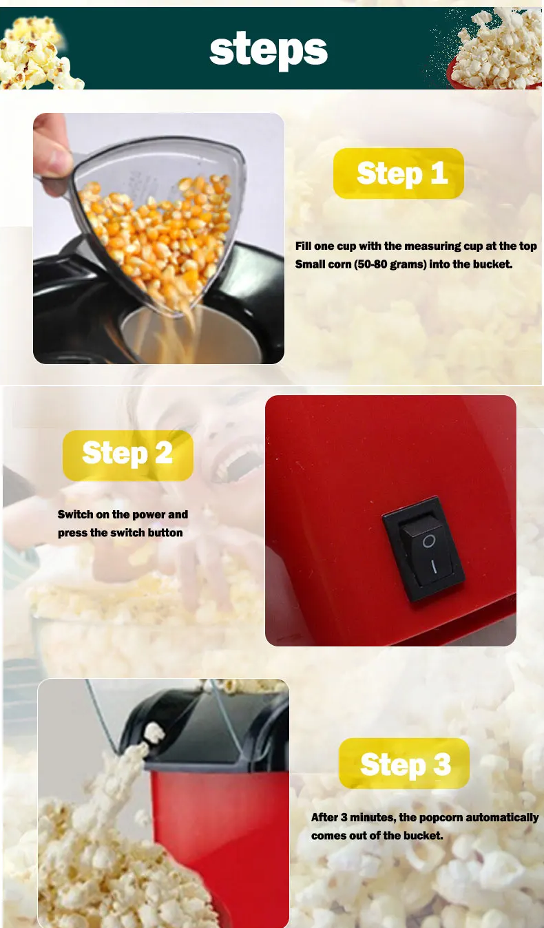 Popcorn Portable Maker Machine