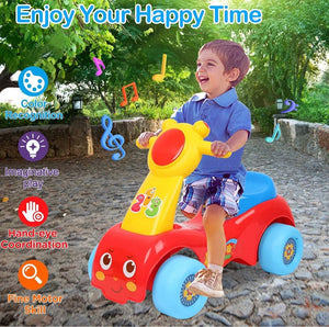 سكوتر ركوب للأطفال مع موسيقى