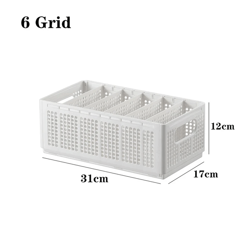 Divided Clothing Storage Boxes (Small 6 Grids)