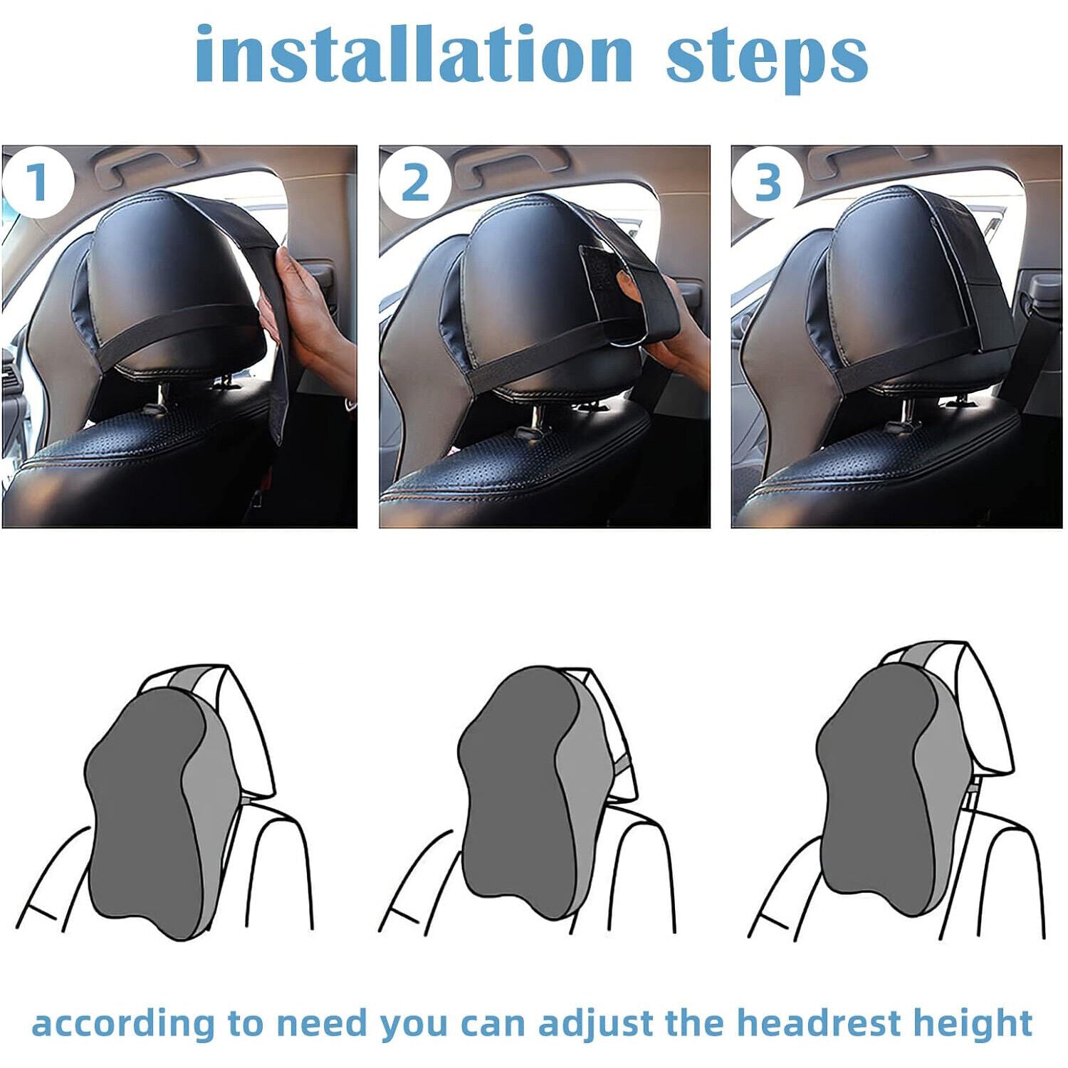 Car Headrest Neck Pillow