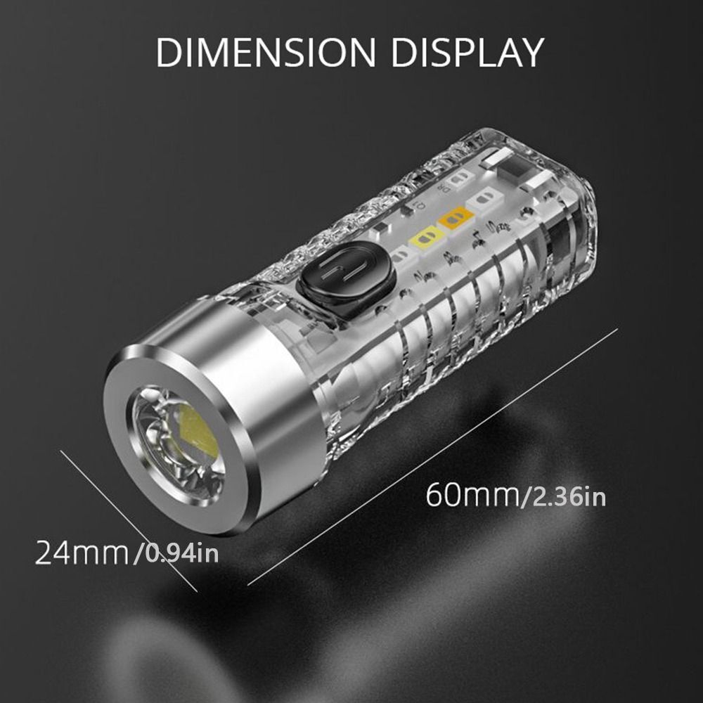 BoxPro-28 Mini Rechargeable Keychain Flashlight LED