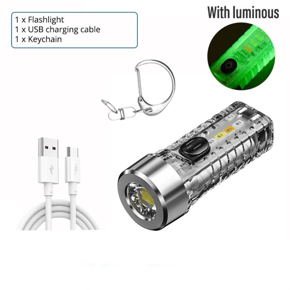 BoxPro-28 Mini Rechargeable Keychain Flashlight LED