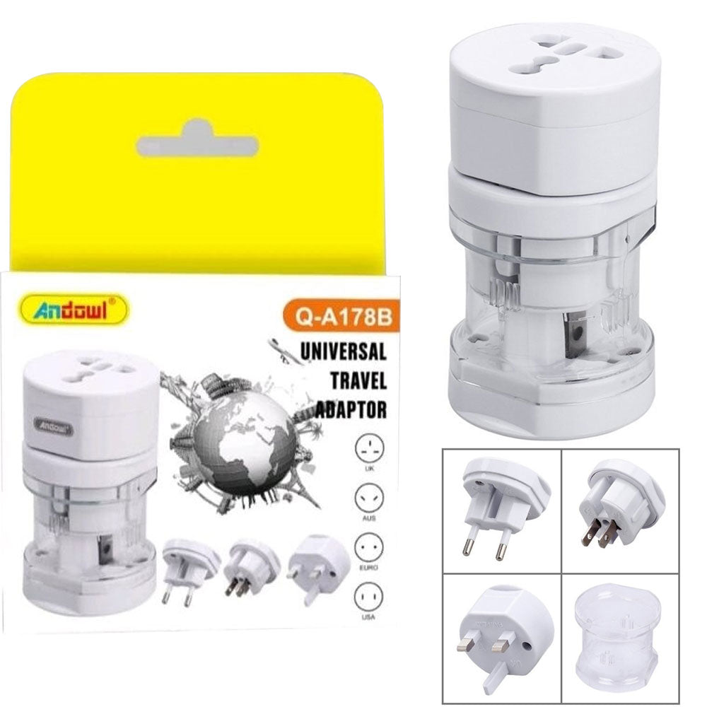 Universal socket adapter 600W, white