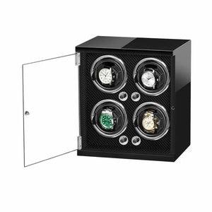 صندوق عرض ودوران الساعات التلقائي الفاخر 4 ساعة