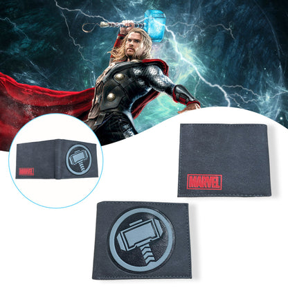 محفظة جلدية PU مطبوعة بشعار Thor